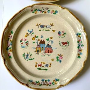 Internacional Heartland 7774 Country Theme plates